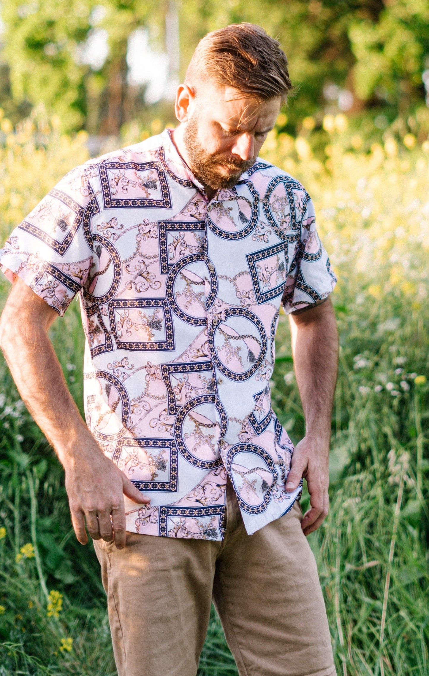 Island Cabana Cove Short Sleeve Button Up