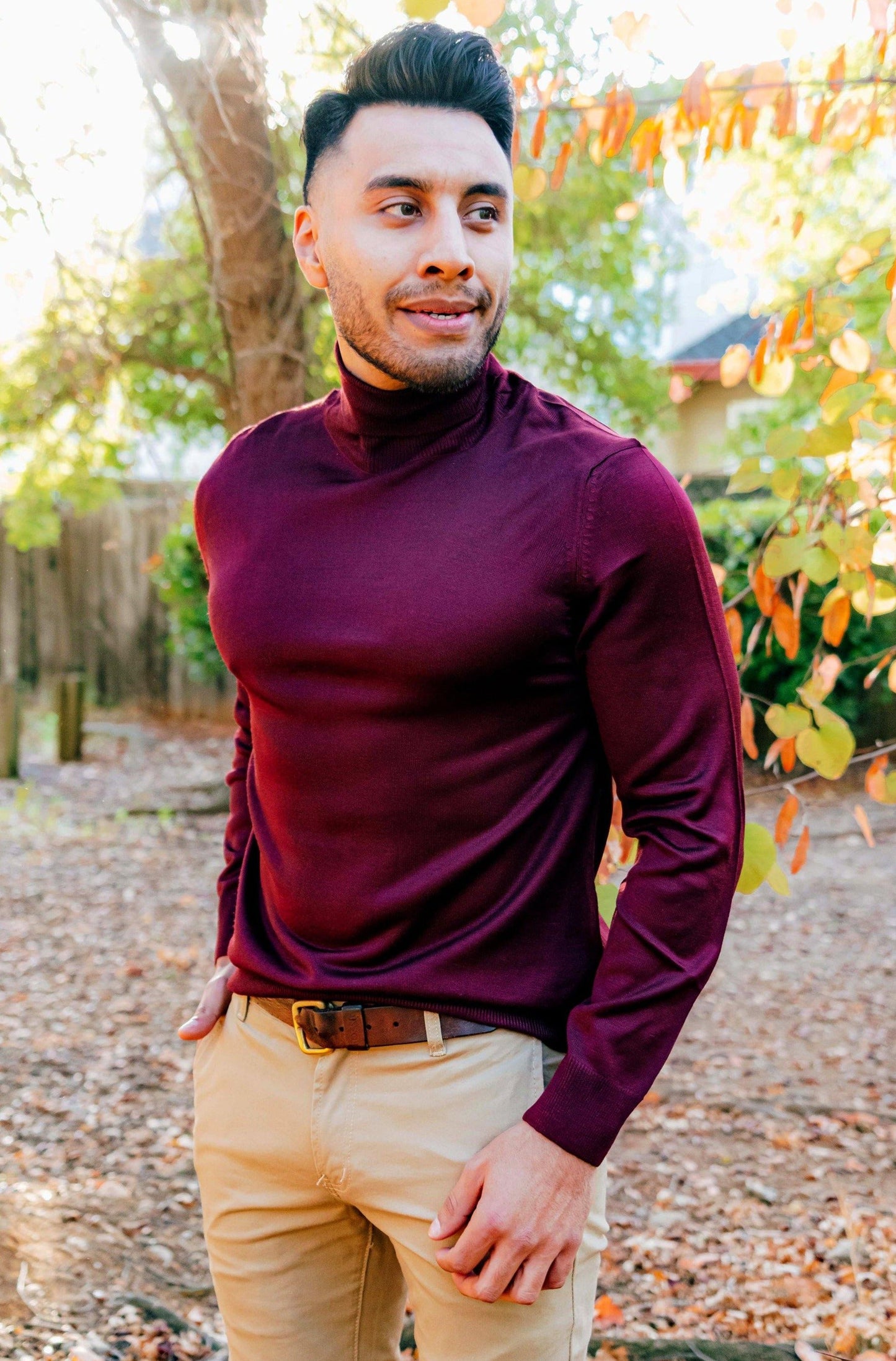 Men's Slim Fit Turtleneck Sweater