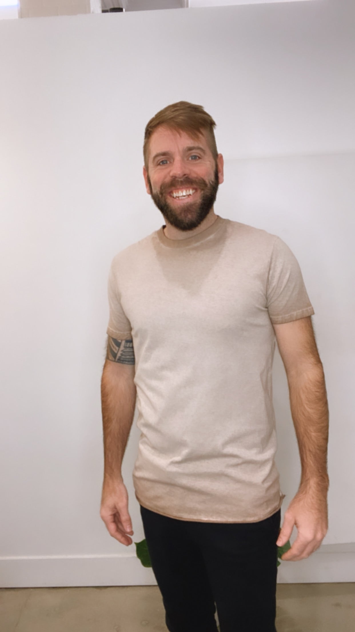 Mushroom Destroyed Raw Edge Tee- LAST ONE