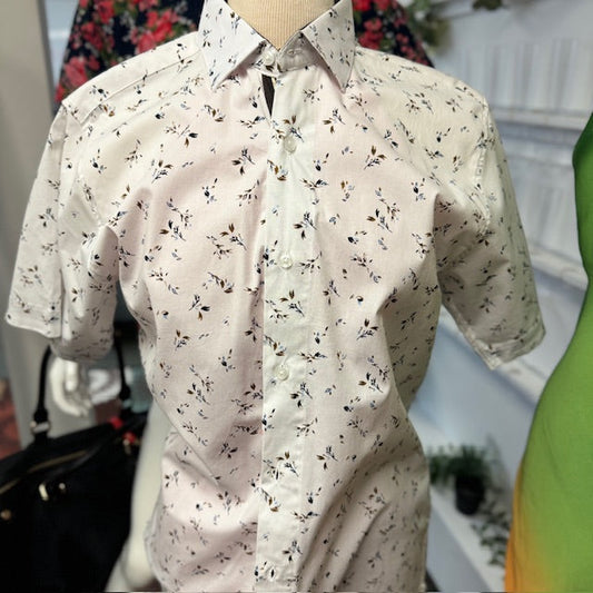 Aloha Collection: Autumn Daze Men's Short Sleeve Button Shirt