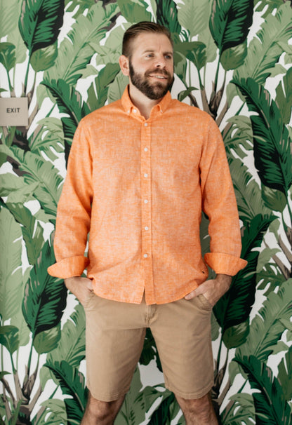 Men's 98 Coast Summer Linen Long Sleeve