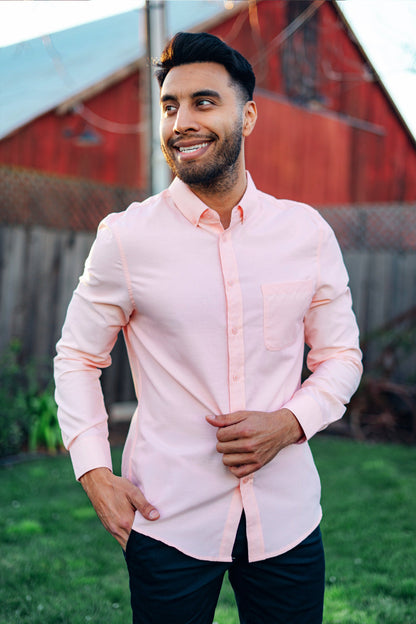 Men's Classic Long Sleeve Button Down Shirt