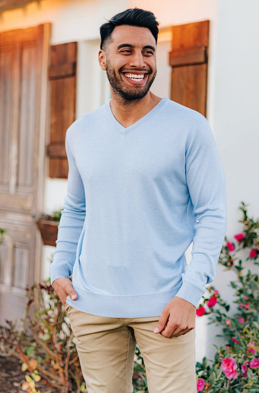 Soft Touch Chadwick V Neck Dress Sweater