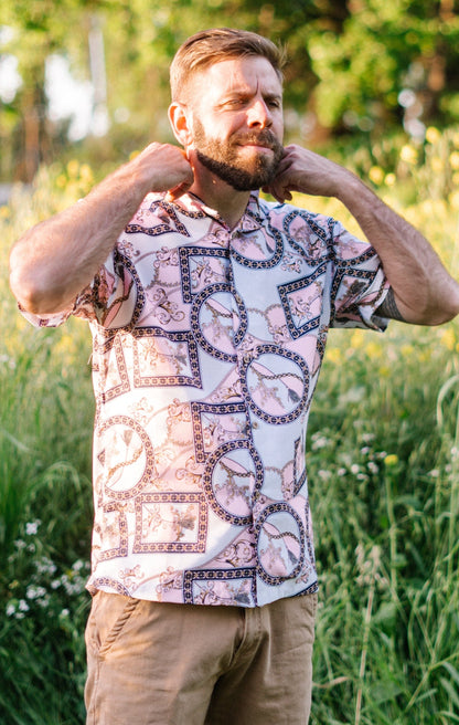 Island Cabana Cove Short Sleeve Button Up