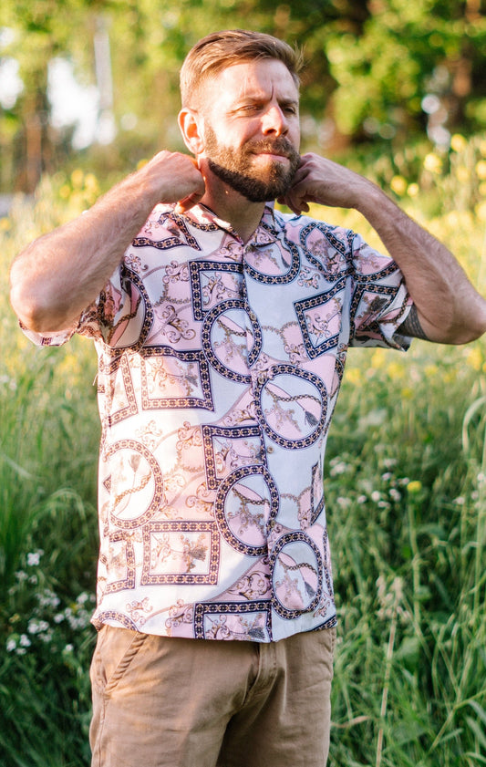 Island Cabana Cove Short Sleeve Button Up