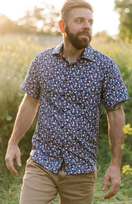 Aloha Collection: Surf Safari Men's Short Sleeve Button Up Shirt