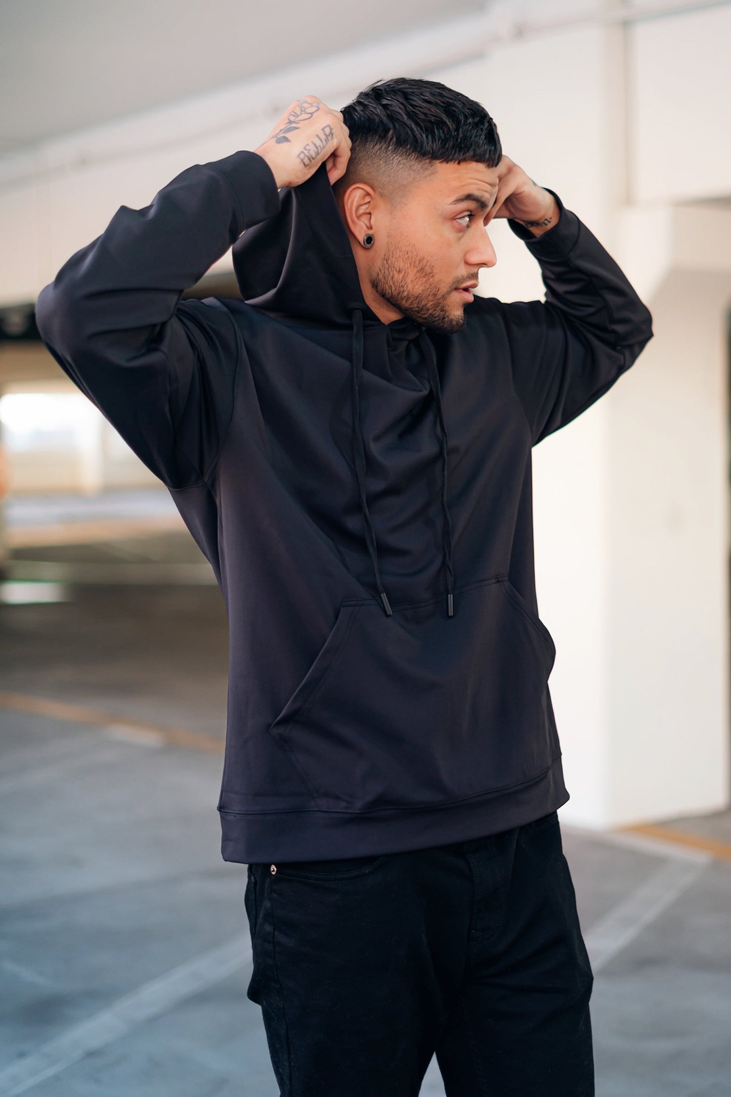 Pullover Hoodie Long Sleeve with Kangaroo Pocket