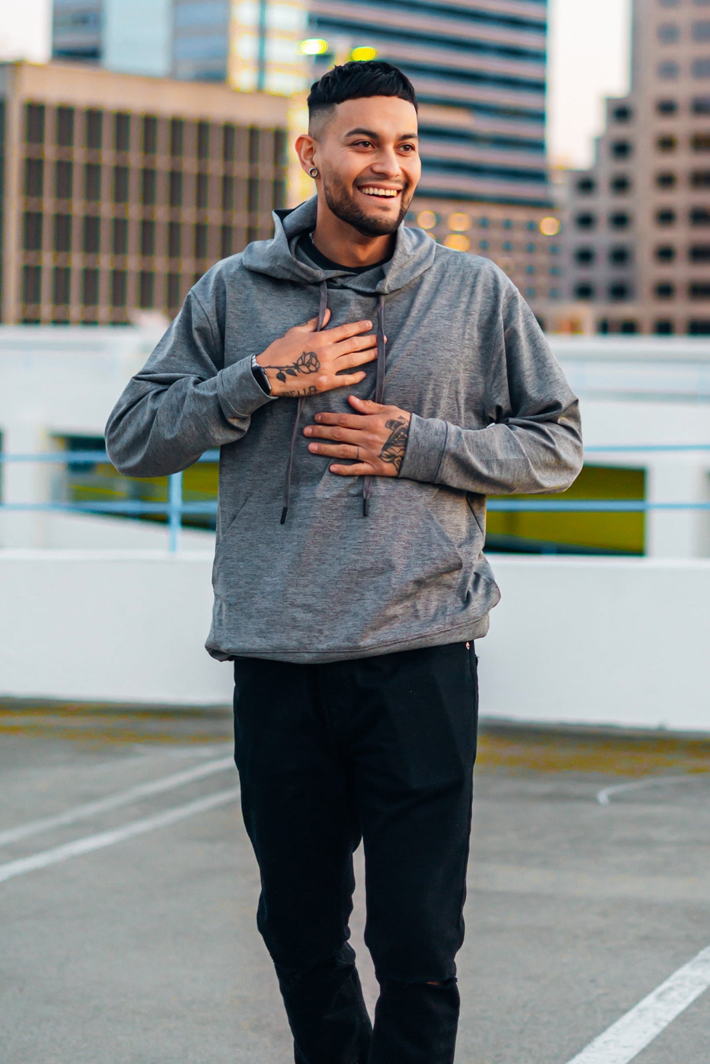 Pullover Hoodie Long Sleeve with Kangaroo Pocket