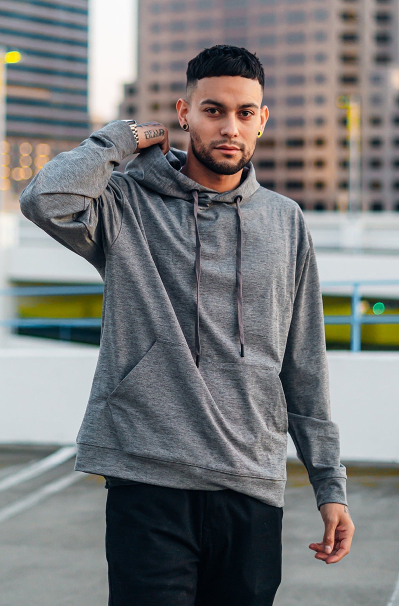Pullover Hoodie Long Sleeve with Kangaroo Pocket