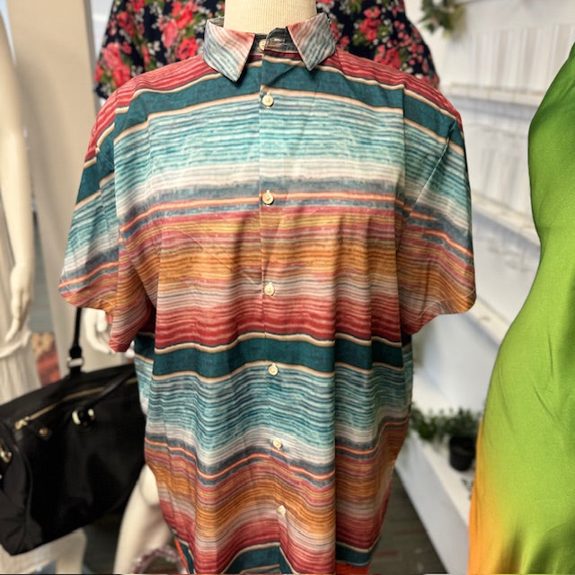 Men's Fiesta Short Sleeve Button Up