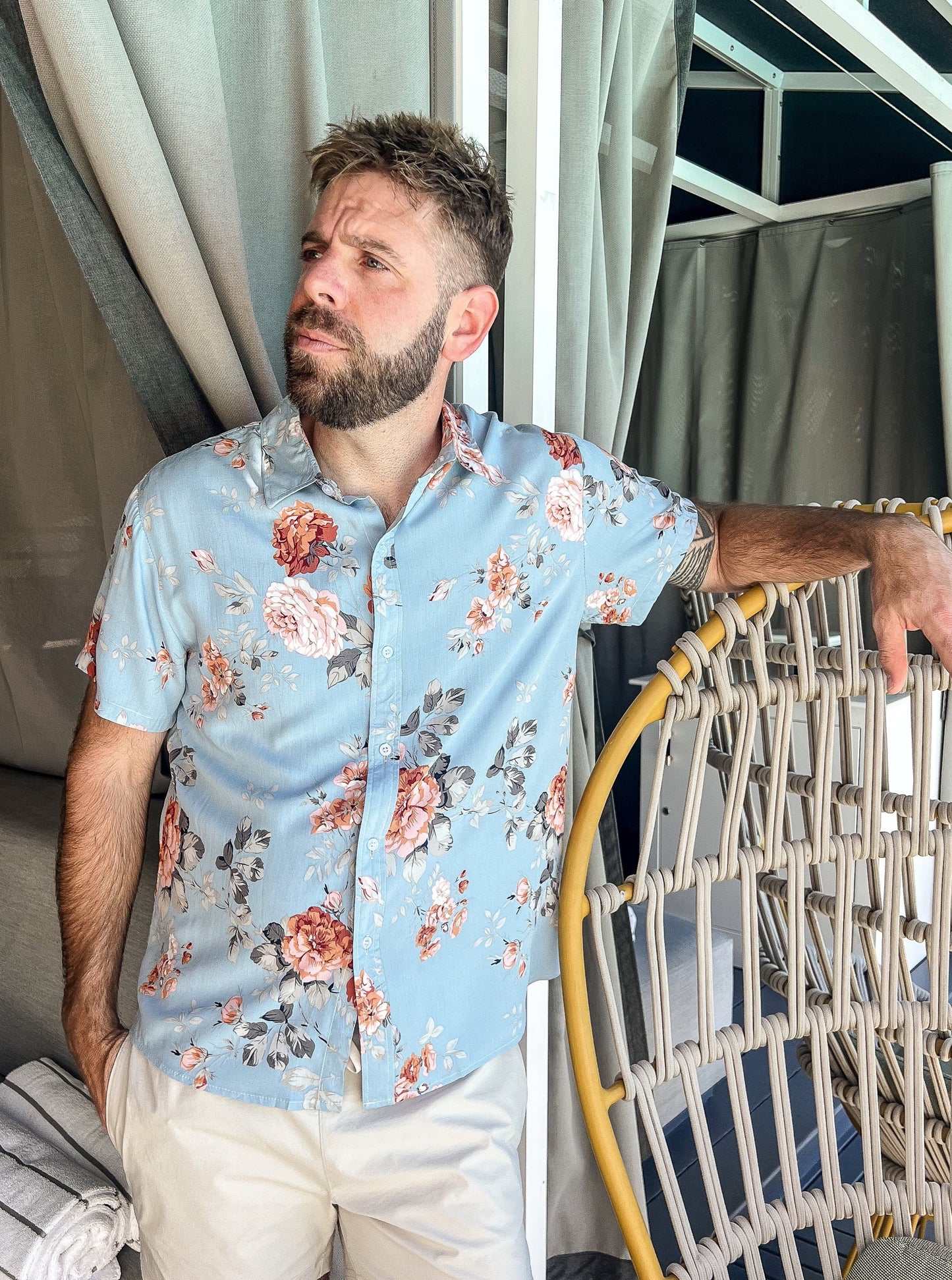 Aloha Collection: Men's Short Sleeve Button Down Shirt