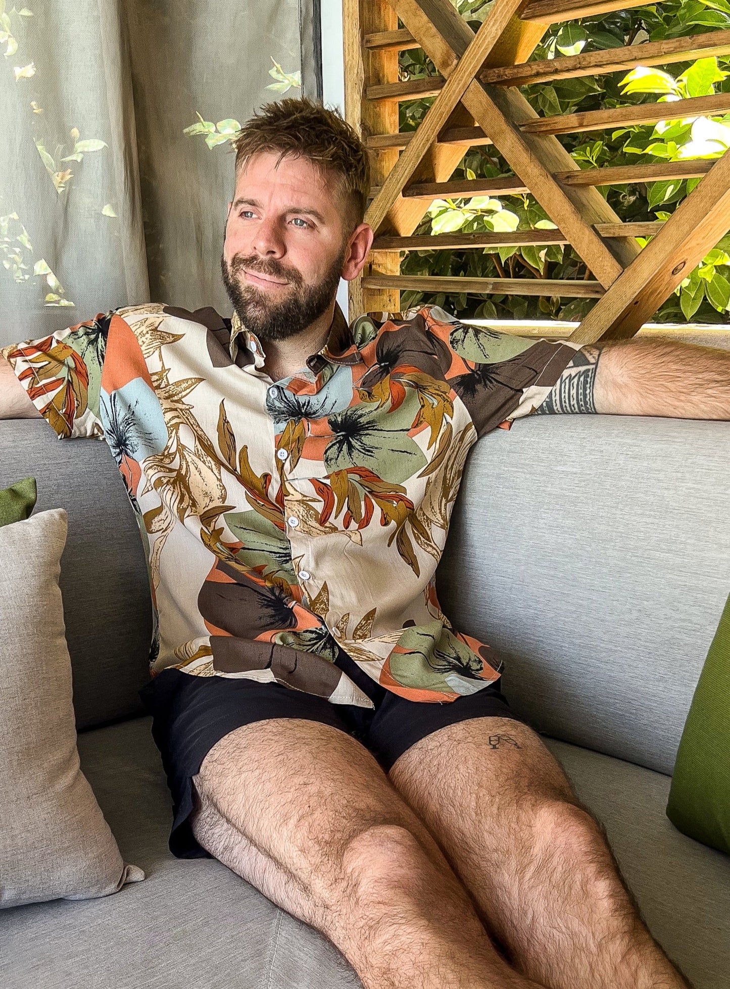 Aloha Collection: Autumn Bouquet Short Sleeve Shirt