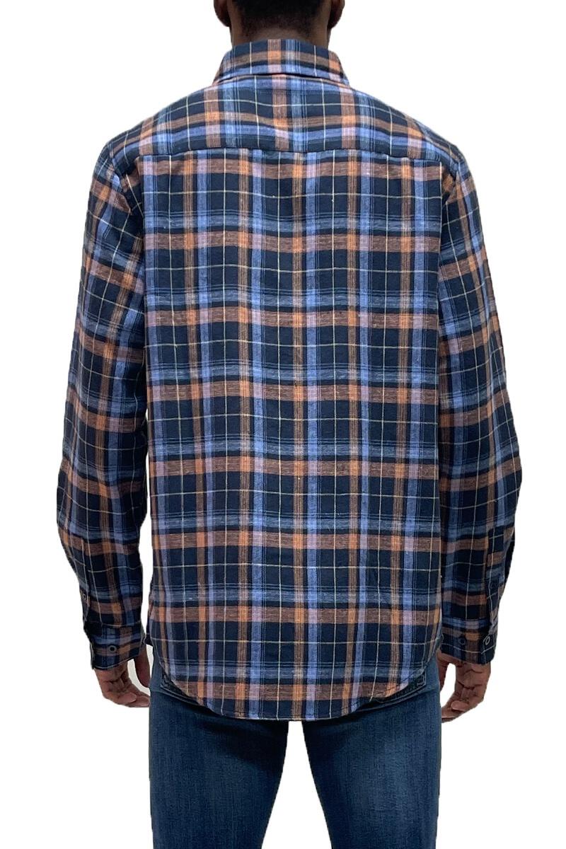 Aaron Men's Long Sleeve Button Down Plaid Flannel- LAST ONE