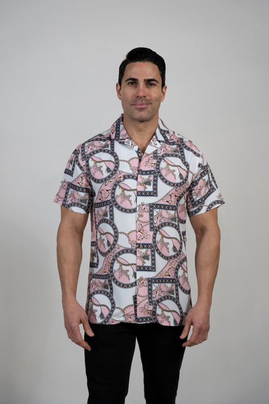 Island Cabana Cove Short Sleeve Button Up
