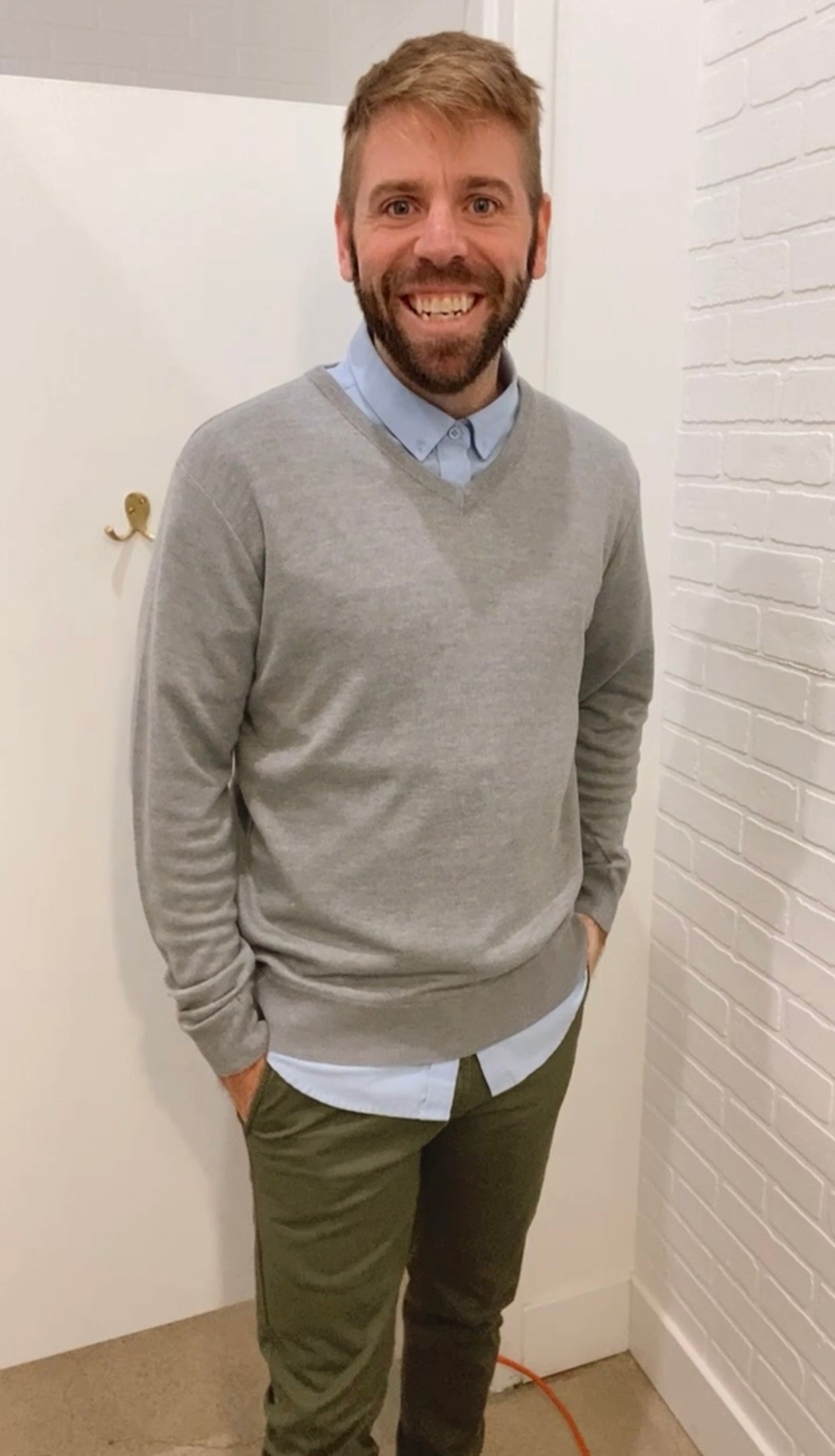 Soft Touch Chadwick V Neck Dress Sweater