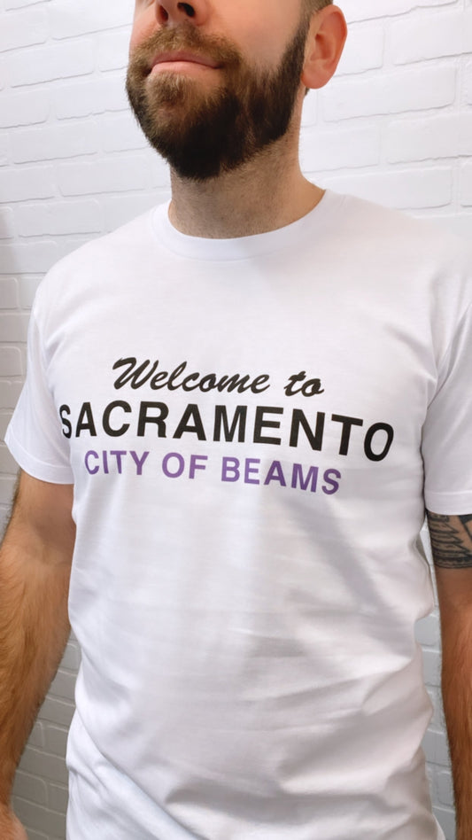 Welcome Sacramento Tee- City of Beams