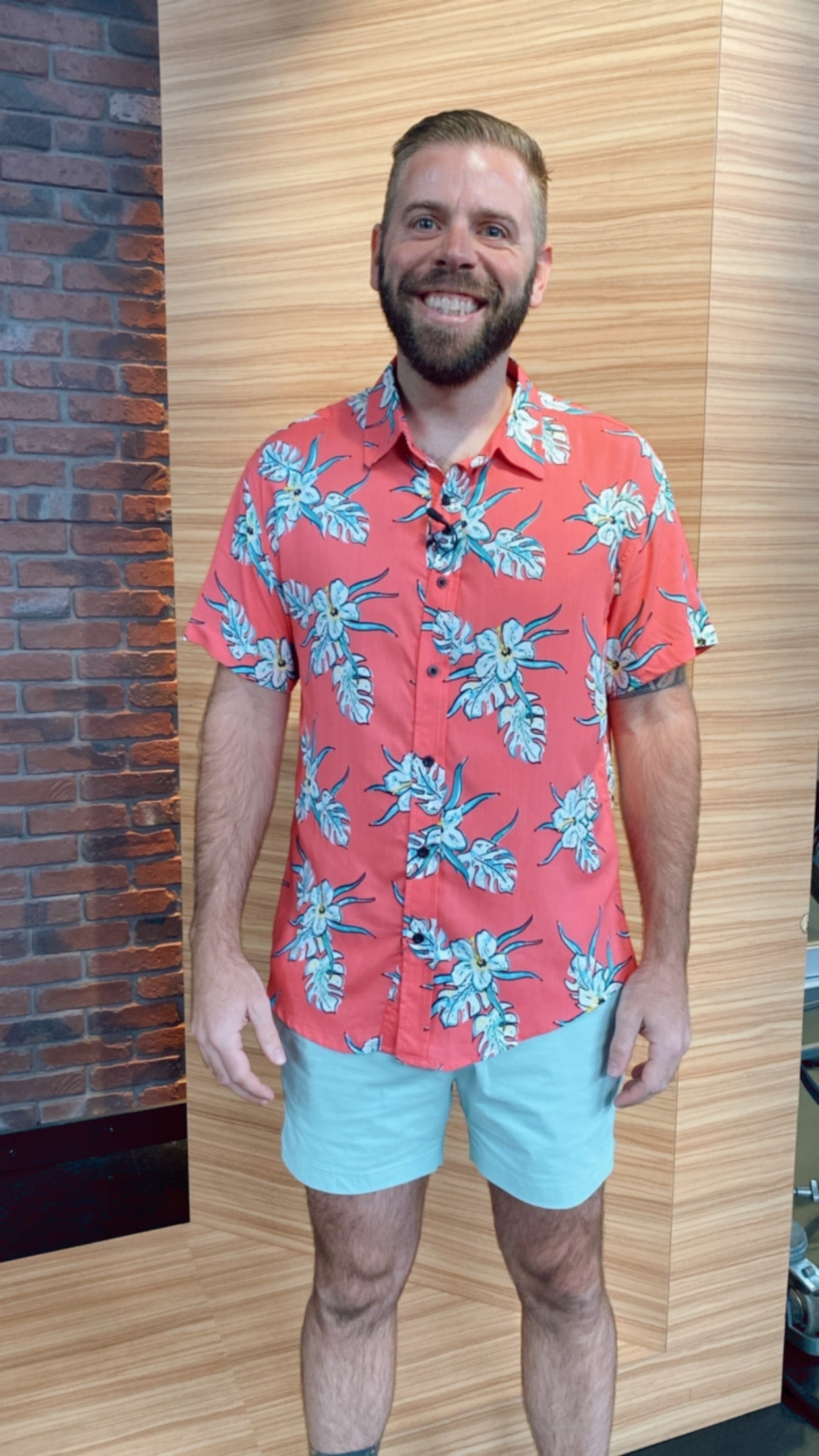 Aloha Collection: Island Vibe Short Sleeve Shirt-LAST ONE!