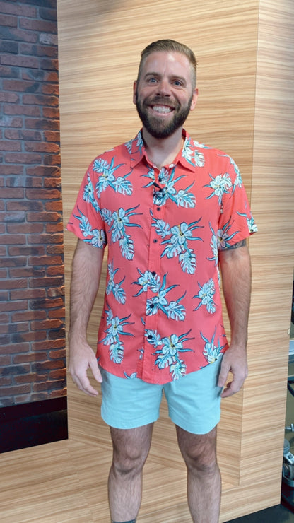 Aloha Collection: Island Vibe Short Sleeve Shirt-LAST ONE!